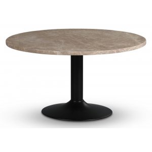 Empire eettafel 105 cm - Empradore marmer / Zwart trompet onderstel