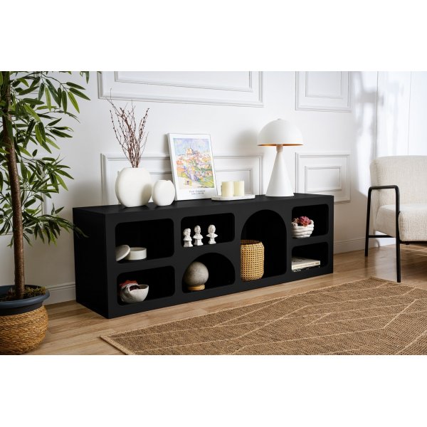 Etagère Liva L: 160 cm - Noir Etagère Liva L: 160 cm - Noir