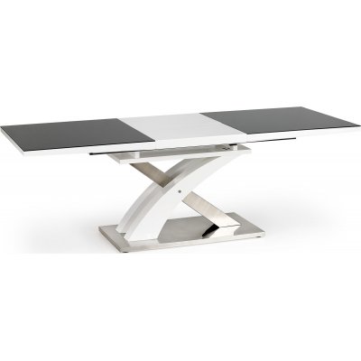 Bonita matbord 160-220 cm - Vit/svart