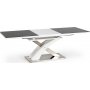 Bonita matbord 160-220 cm - Vit/svart