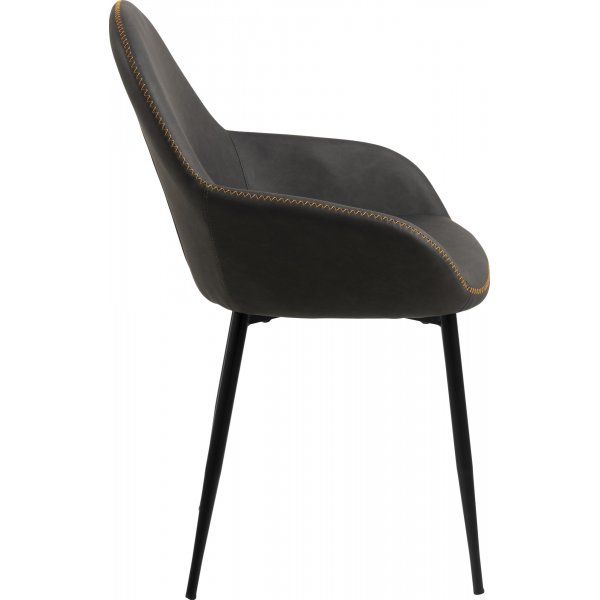 Candis karmstol - Grå PU Candis karmstol - Grå PU