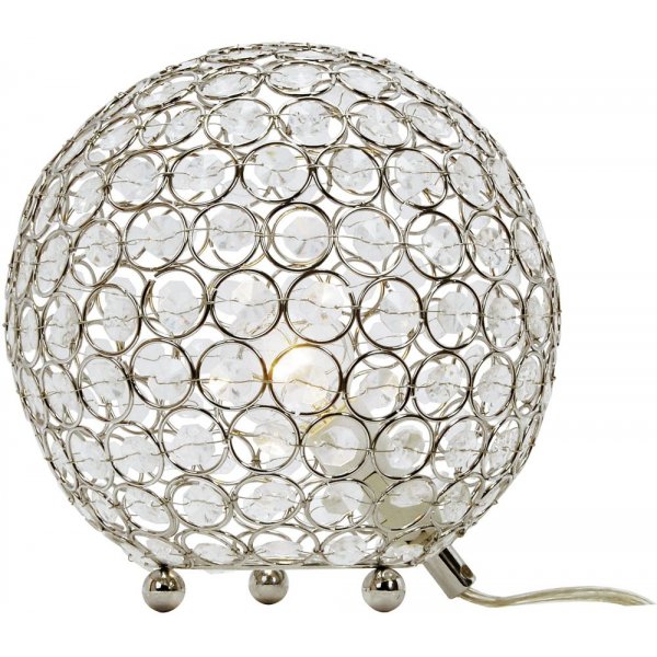 Bling bordslampa - Krom/klar