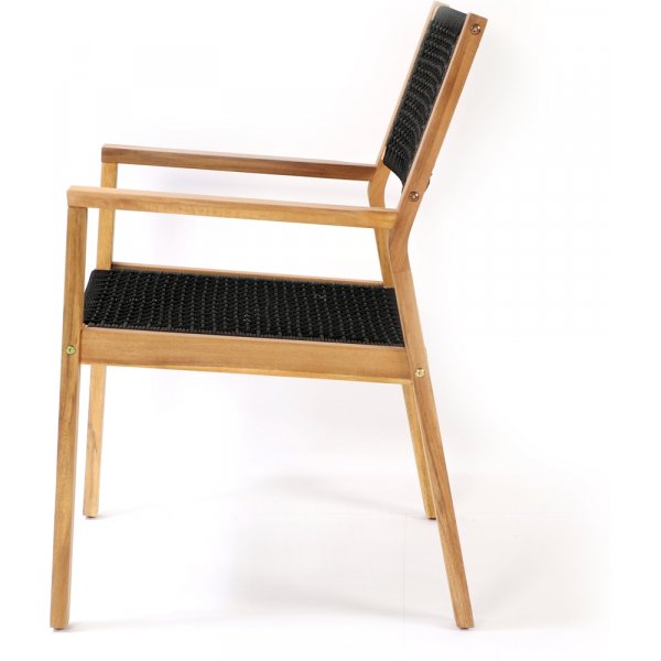 Chaise de salle à manger Little John - Noir/Naturel Chaise de salle à manger Little John - Noir/Naturel