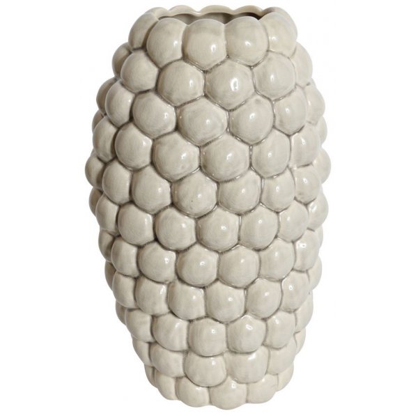 Vas Big Bouble H35 cm - ljusgr (Glansig)