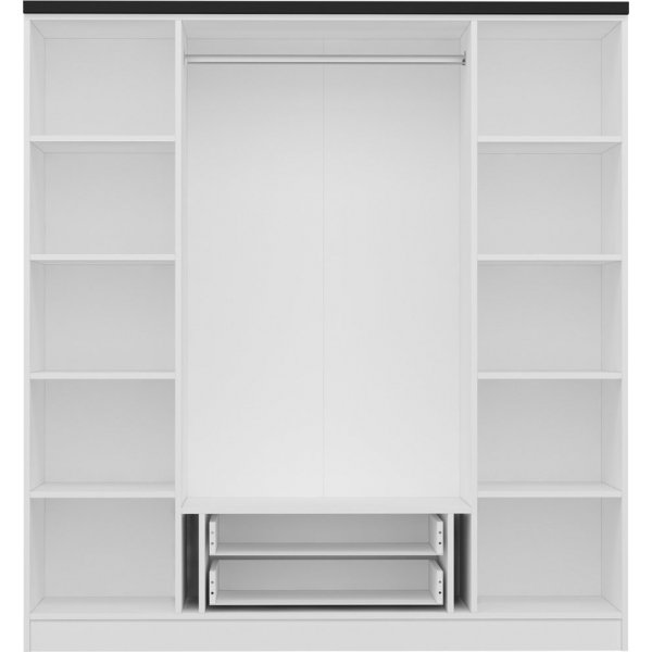 Rizada kledingkast 180x52x210 cm - Wit