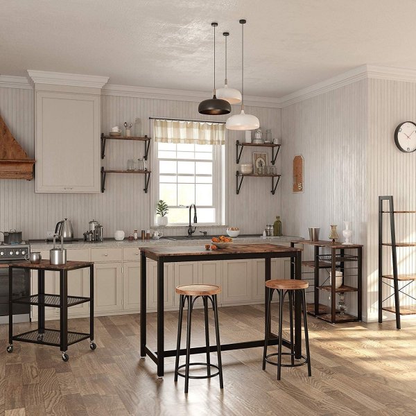 Joachim wandplank, set van 2 - Bruin/zwart Joachim wandplank, set van 2 - Bruin/zwart