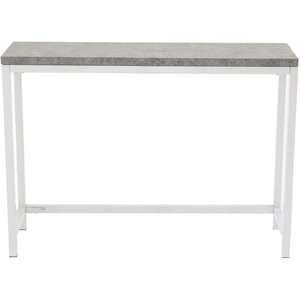 Table relief Charlotte 110 x 30 cm - Blanc/imitation bton