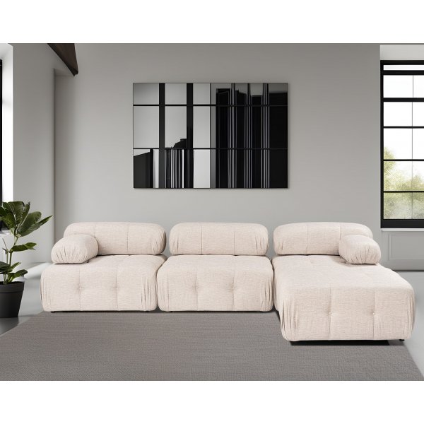 Canapé divan Blanca - Marron clair Canapé divan Blanca - Marron clair