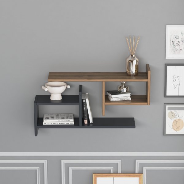 Hisar v�gghylla - Antracit/valn�t