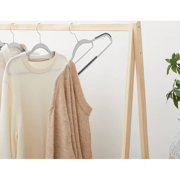 Klädgalge, plast, 42 cm, 30-pack - Grå Klädgalge, plast, 42 cm, 30-pack - Grå