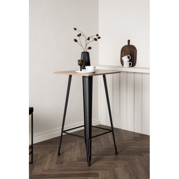 Table de bar Tempe 60 x 60 cm - Noyer