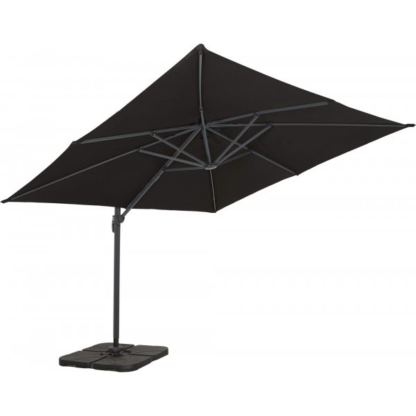 Tobago parasoll 300x300 cm - Svart Tobago parasoll 300x300 cm - Svart