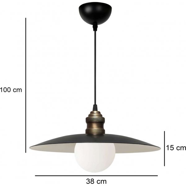Cino taklampa - Svart/vit Cino taklampa - Svart/vit