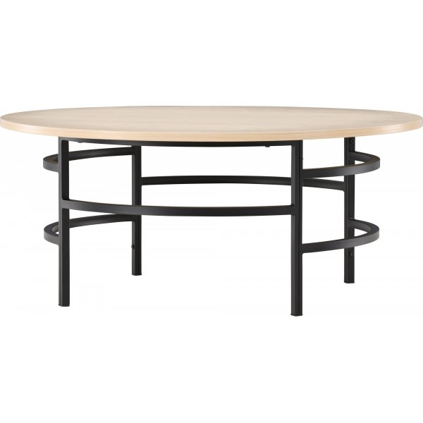 Copenhagen soffbord 100 cm - Whitewash/svart