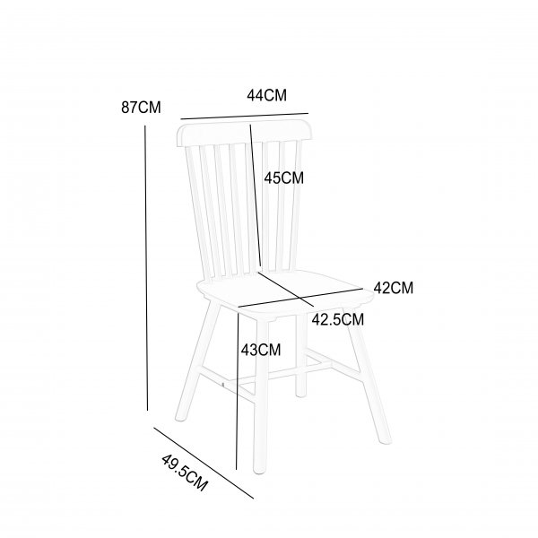 Agda svart pinnstol Agda svart pinnstol