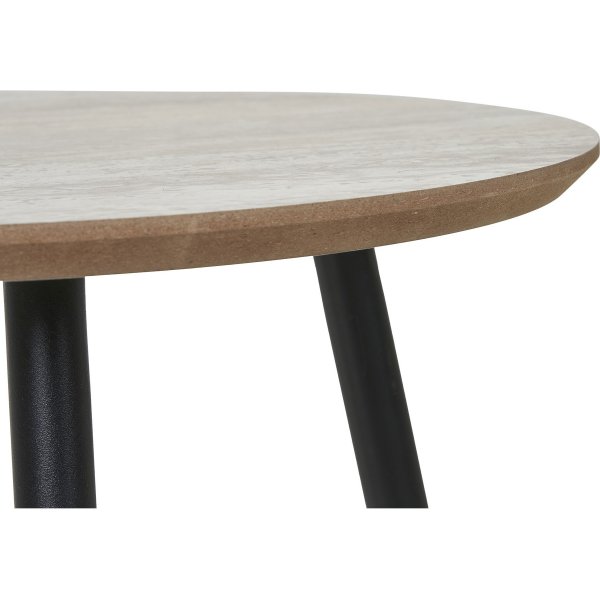Table d\\\'appoint Aalst Ø40 cm - Noir/beige Table d\\\'appoint Aalst Ø40 cm - Noir/beige