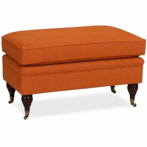 Howard Luxor Avlång Fotpall - Orange Howard Luxor Avlång Fotpall - Orange