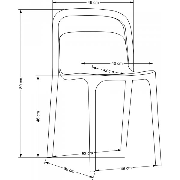 Chaise de salle à manger Cadeira 490 - Menthe Chaise de salle à manger Cadeira 490 - Menthe