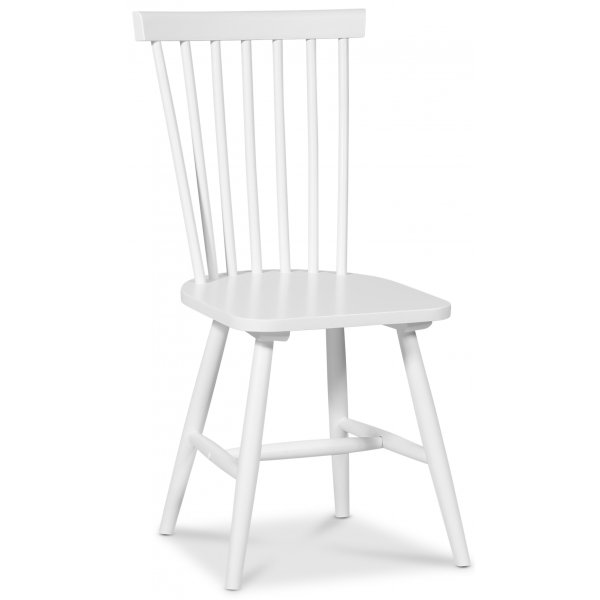 Pose matgrupp: Bord Ø130 cm inklusive 4 st vita pinnstolar - Whitewash Pose matgrupp: Bord Ø130 cm inklusive 4 st vita pinnstolar - Whitewash