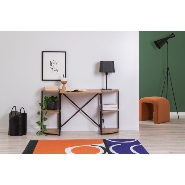 Mayra skrivbord 138 x 34 cm - Furu/svart