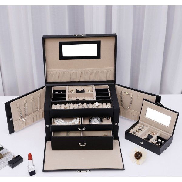 Boîte à bijoux Carat - Noir Boîte à bijoux Carat - Noir