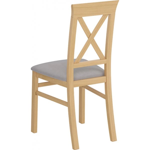 Chaise de salle  manger Allan - Gris/chne