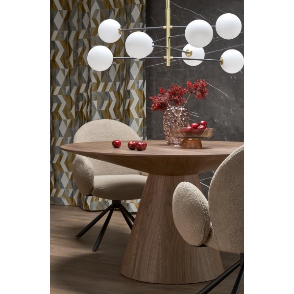 Float runt matbord i valnöt Ø137 cm Float runt matbord i valnöt Ø137 cm