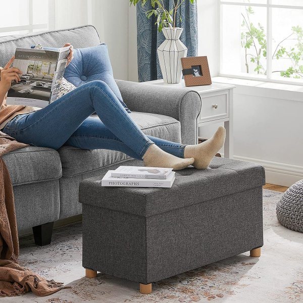 Banc Fideli avec rangement - Gris Banc Fideli avec rangement - Gris