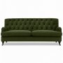Soffa 215 cm i mrkgrn kldsel - Howard Barkley