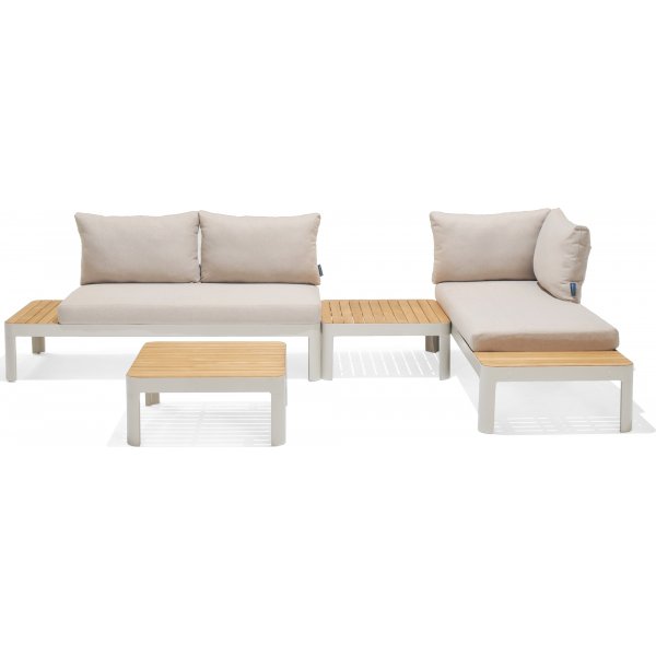 Portails salon groupe 2 - Blanc/teck Portails salon groupe 2 - Blanc/teck