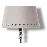 Velvet lampskärm med nitar 33 cm - Beige / Krom Velvet lampskärm med nitar 33 cm - Beige / Krom