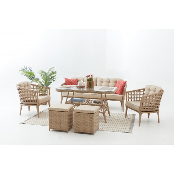 Linda loungegrupp - Cream Linda loungegrupp - Cream