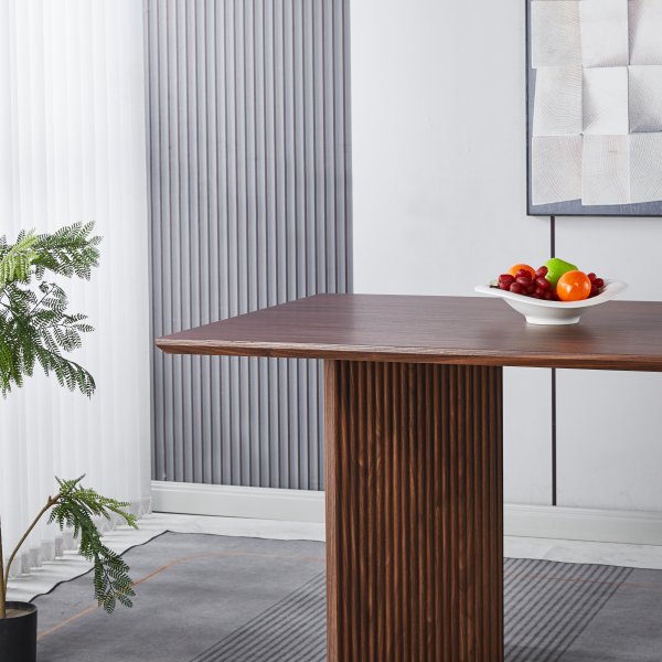 Crossby matbord 180x90 cm - Mörk brunbetsad ek Crossby matbord 180x90 cm - Mörk brunbetsad ek