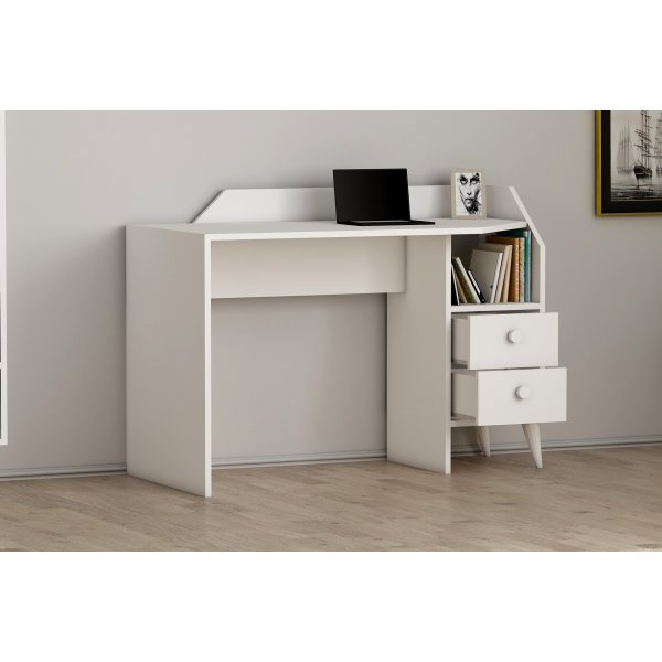 Bureau Seren 120 x 55 cm - Blanc Bureau Seren 120 x 55 cm - Blanc
