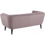 Tampa 2,5-sits soffa - Puderrosa