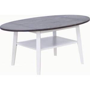 Beatrix salontafel met opklapbare kleppen 70/95/120 x 70 cm - Bruin gebeitst eiken