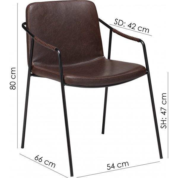 Boto karmstol - Choklad PU