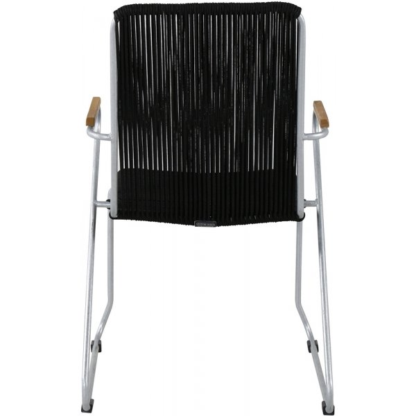 Bois matstol - Svart/Gr�