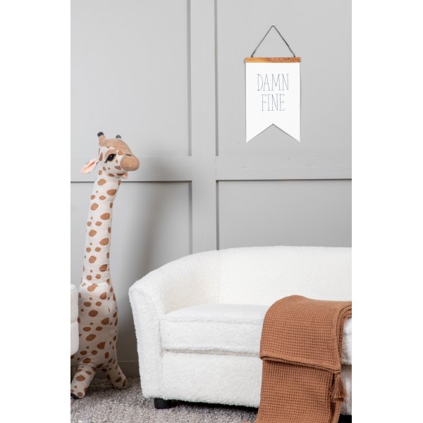 Canap enfant Moon - Teddy blanc