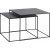 Aman zwart metalen tafel 65x65 | 60x60 cm