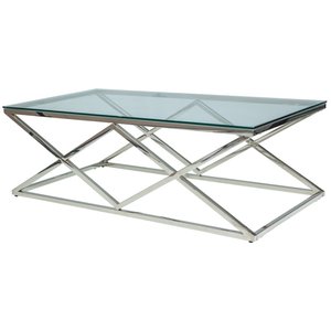 Table basse Maine 120 x 60 cm - Chrom