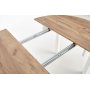Matgrupp Berivan 102142 cm ek/vit med 4 st Industry stolar i borstat stl