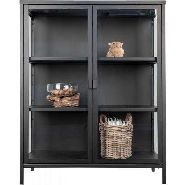 Brisbane Vitrinskåp 80x40x101,5 cm - Svart Brisbane Vitrinskåp 80x40x101,5 cm - Svart