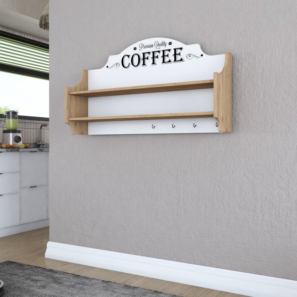 Etagère Jericho 137 - Noyer/blanc Etagère Jericho 137 - Noyer/blanc