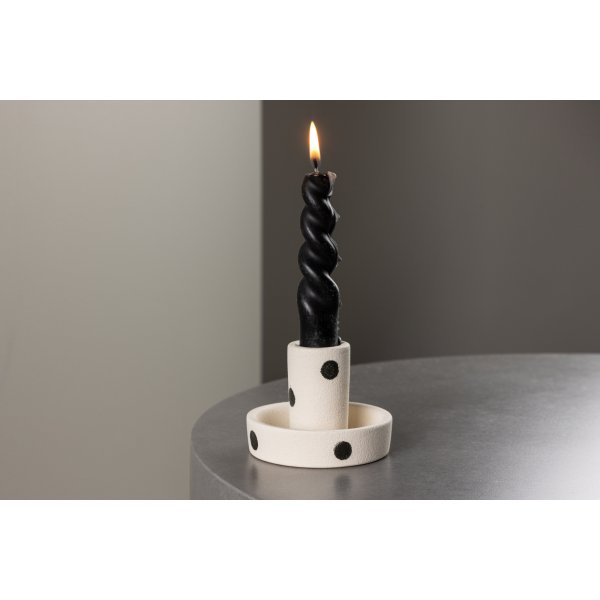 Ceco ljusstake - Svart/Vit