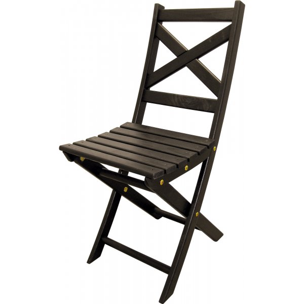 Chaise pliante Wilma - Noir Chaise pliante Wilma - Noir