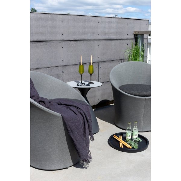 Groupe lounge Spoga - Noir/Gris Groupe lounge Spoga - Noir/Gris