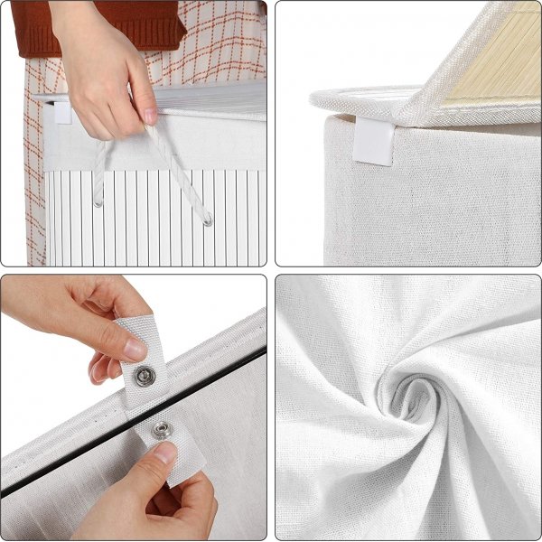 Panier à linge Carolin 100 l - Blanc Panier à linge Carolin 100 l - Blanc