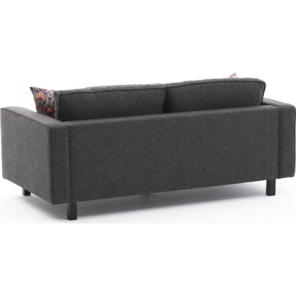 Canapé 2 places Kale - Lin anthracite Canapé 2 places Kale - Lin anthracite