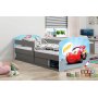 Vejle barnsng med frvaringsfack 80 x 160 cm - Valfri sticker & frg